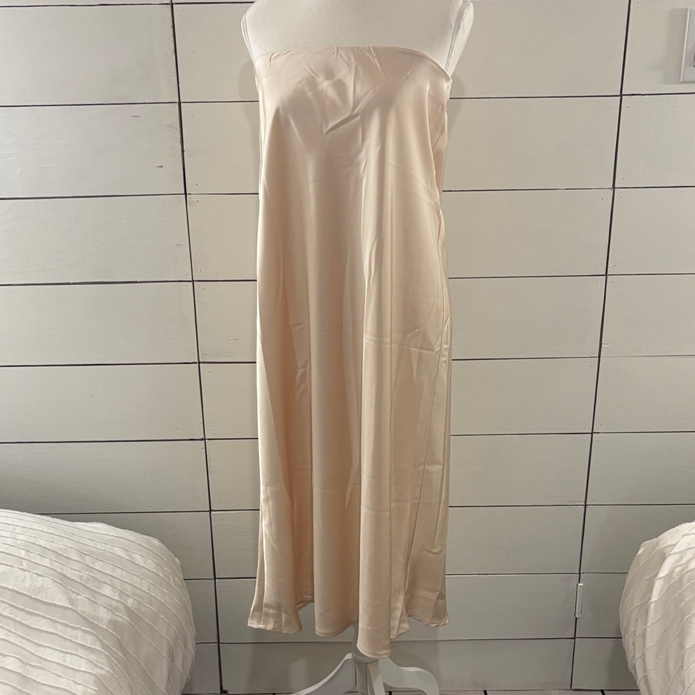 Elegant Cream Slip Dress